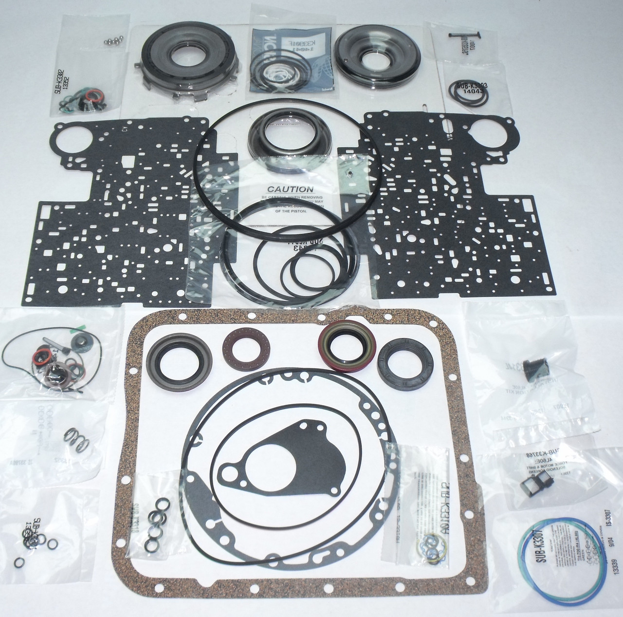 Precision 1094D 4L60E 4L65E Gasket & Seal Overhaul Kit w/ Molded Rubber Pistons (2004-2013)
