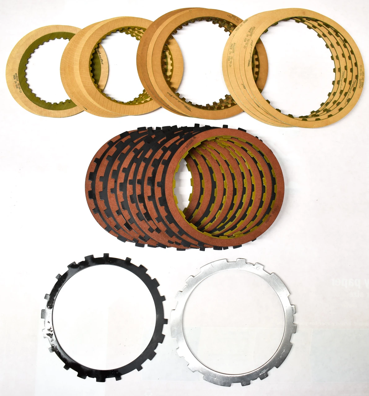 Fric-4L60-HP 700R4 4L60E 4L65E 4L70E GTP High Capacity Performance 3-4 Clutch and Steel Combo Pack With Options - kit contents