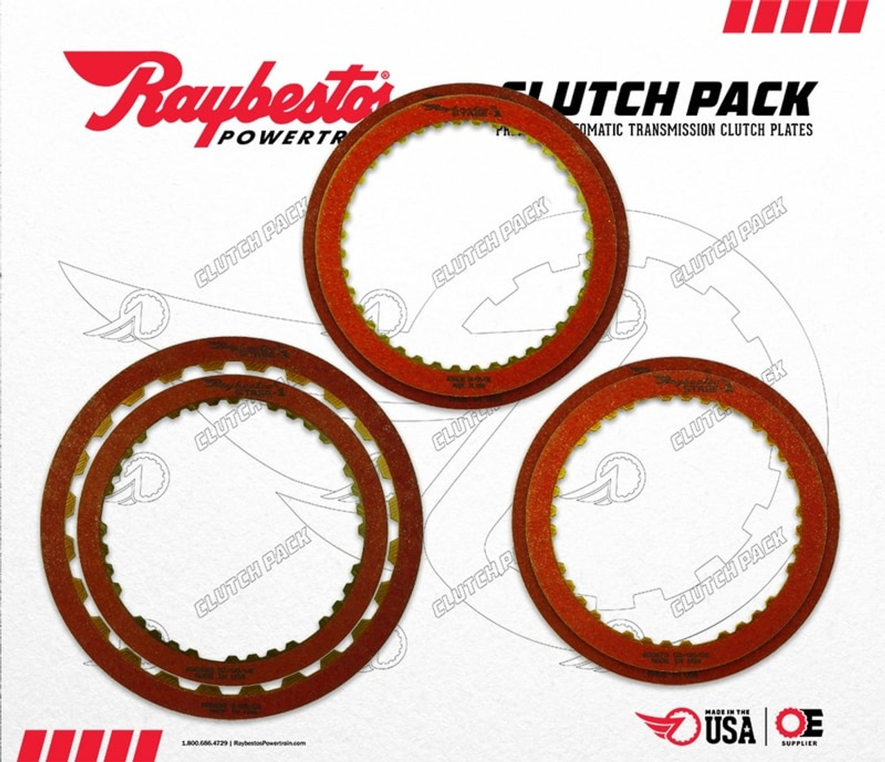 AW4 A340E A340F A340H Stage-1 Performance Friction Clutch Plate Module (1985-UP) Added Fwd Clutch Capacity