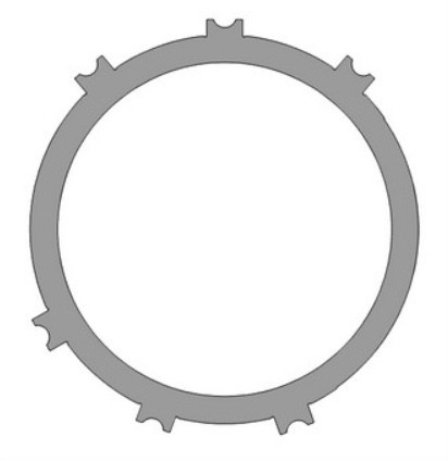 AL073721 A340 A350 AW4 A650E Overdrive Brake Clutch Steel Plate - Large OD (1985-UP) 0.079''