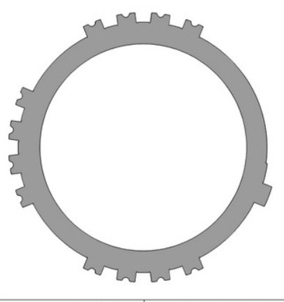 208711-200 AB60 B2 Clutch Steel Plate
