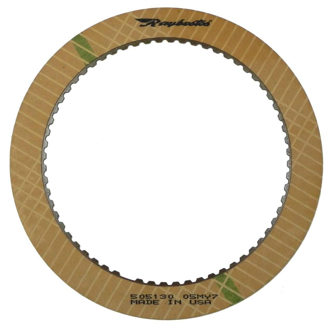 Raybestos R505130 C6 4R100 Direct 2nd Design Friction Clutch Plate (.077", 1.96mm) (6.389" OD) (64 Teeth)