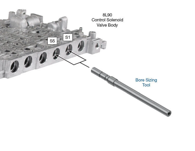 Sonnax 154740-BST13 8L90 8L45 Bore Sizing Tool (Use w/ 154740-13K) - kit contents