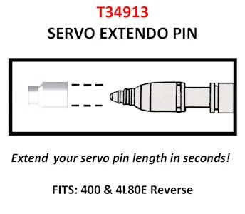 Fitzall T34913 TH400 4L80E 4L85E Reverse Servo Extendo Pin - view 2
