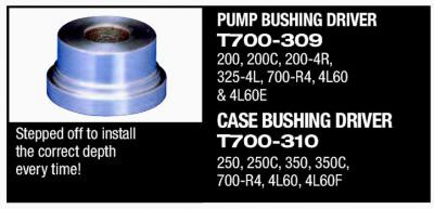700R4 4L60E Pump Body Bushing Driver