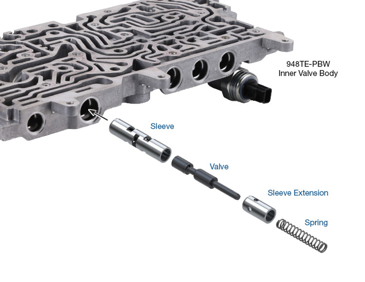 948TE ZF9HP48 Solenoid Pressure Regulator Valve Kit | Sonnax 948TE ZF9HP48 Solenoid Pressure Regulator Valve Kit | Sonnax