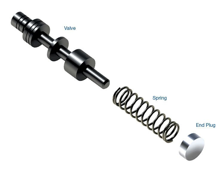 Sonnax 113741-04K JF010E JF011E RE0F09A/B RE0F10A Oversized TCC Limit & Lube Valve Kit