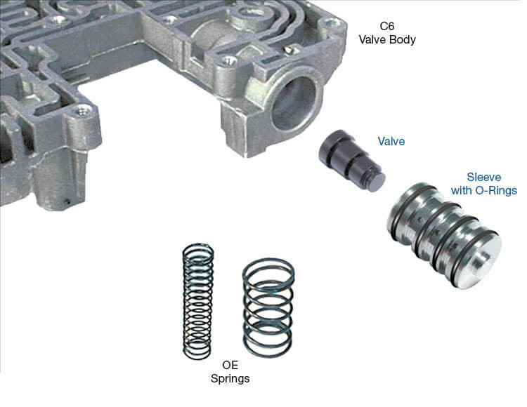 Sonnax 36946-02K C6 Boost Valve Kit - kit contents