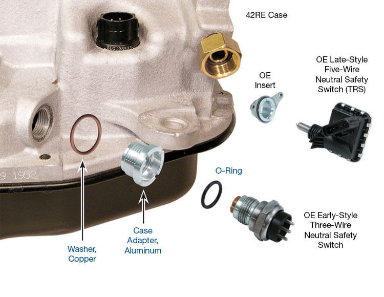 42RE 44RE Neutral Safety Switch Adapter Kit 22179-06K | Sonnax