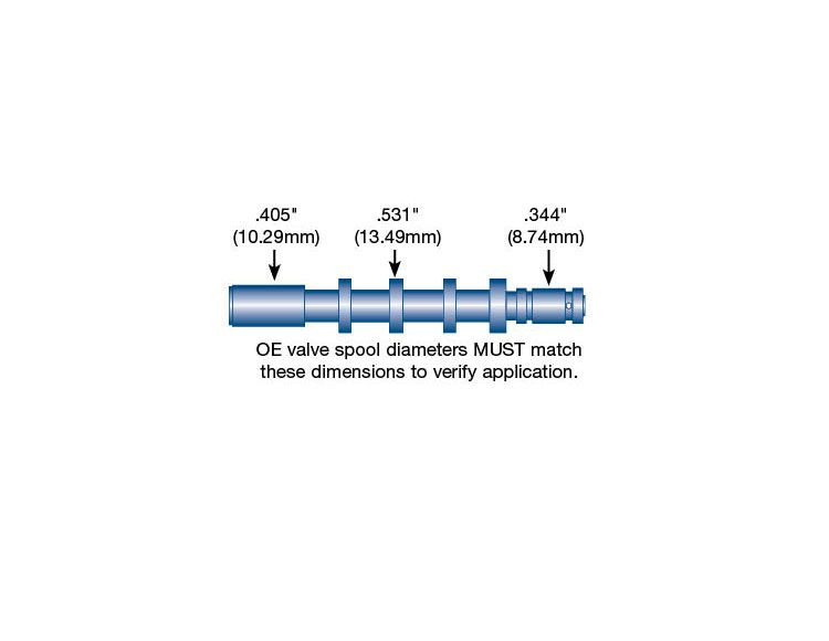 Sonnax 41954-03K A5GF1 F4A41/42/51 F5A51 R4/V4A51 R5A51 V5A51 TCC Control Valve Kit - view 4