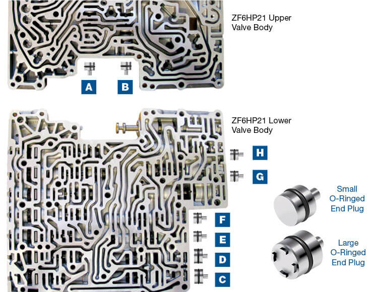 6HP21 6HP28 6HP34 O-Ringed End Plug Kit | Sonnax