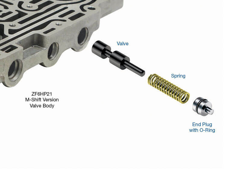 6HP21 6HP28 6HP34 Oversized Solenoid Pressure Regulator Valve Kit | Sonnax | DR.REO-V