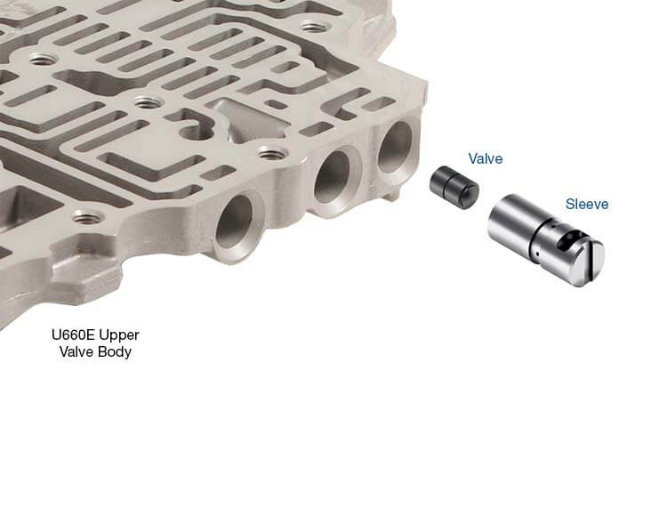 Sonnax 47740-06K U660E U660F U760E U760F Lockup Control Boost Valve Kit - kit contents