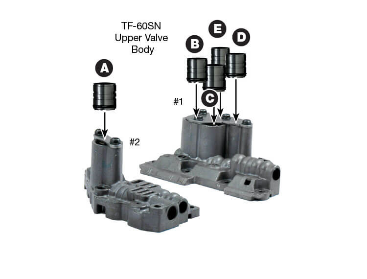 Sonnax 15741-14K 09D 09G 09K 09M 6F21WA TF60SN TF80SC TR60SN Accumulator Piston Kit - kit contents