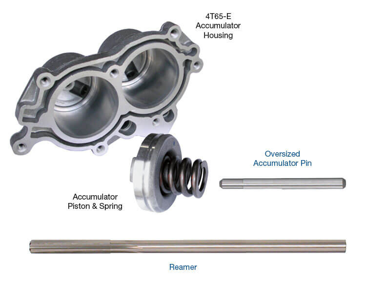 Sonnax 84754-52K 4T65E Oversized Accumulator Pin & Reamer Kit - kit contents