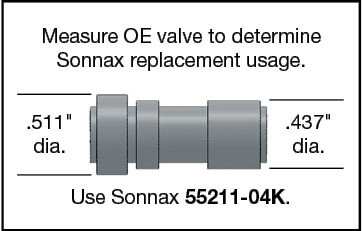 5L40E 5L50E TCC Regulator Valve Kit | Sonnax | .511'' & .437'' OE Spools