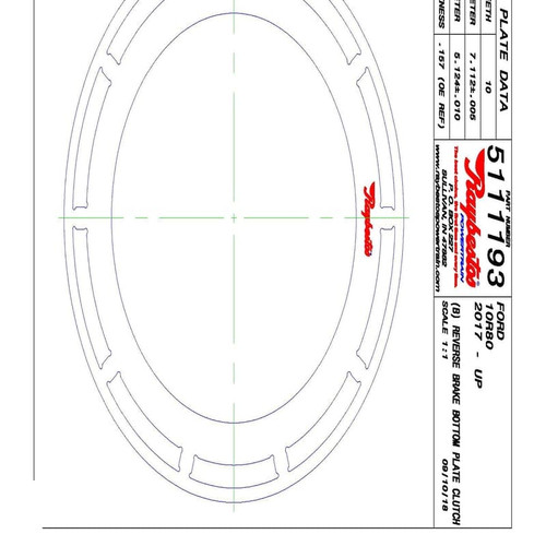 10L80 10L90 10R80 B-Reverse Brake Bottom Clutch Steel Plate