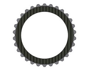 BorgWarner 132136 62TE Reduction Direct Clutch Friction Plate w/ External Teeth