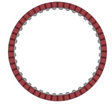 Alto 173748-180 A750 A760 #1 Brake Clutch Red-Eagle Friction Plate