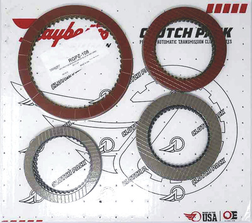 Raybestos RGPZ-108 AODE 4R70W Friction Clutch Plate Module (1992-UP) with Stage-1 and GPZ Direct Clutch Pack