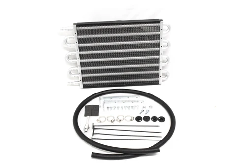 35528G Transmission Oil Cooler 8 Pass with 10" Electric Fan (3"x10"x15.5")