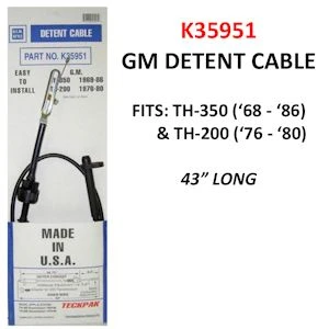 Fitzall K35951-1 TH350 Detent Throttle Cable (w/ Slidebar) (36.75")