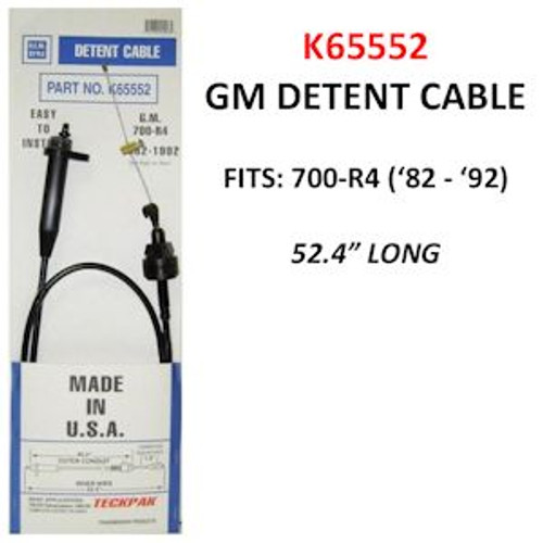 700R4 (1983-1992) Detent Throttle Cable (52.4") (OEM Style w/ Large End)