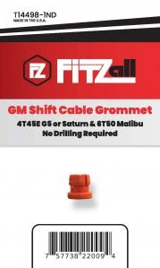 Fitzall T14498-1ND 4T65E (G5 & Saturn) 6T50 (Malibu) Shift Cable Clip Grommet Repair Kit (Ball or Bell Shaped Head, not for straight lever with groove)