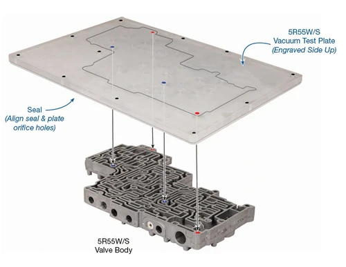 Sonnax 56947J-VTP 5R55S 5R55W Vacuum Test Plate Kit - kit contents