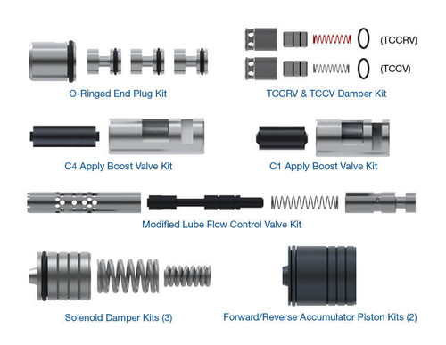 UA80E UA80F UB80E Valve Body Zip Kit® UA80E-UB80E-ZIP | Sonnax