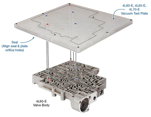 Sonnax 77754-VTP 4L60E 4L65E 4L70E Vacuum Test Plate Kit - kit contents