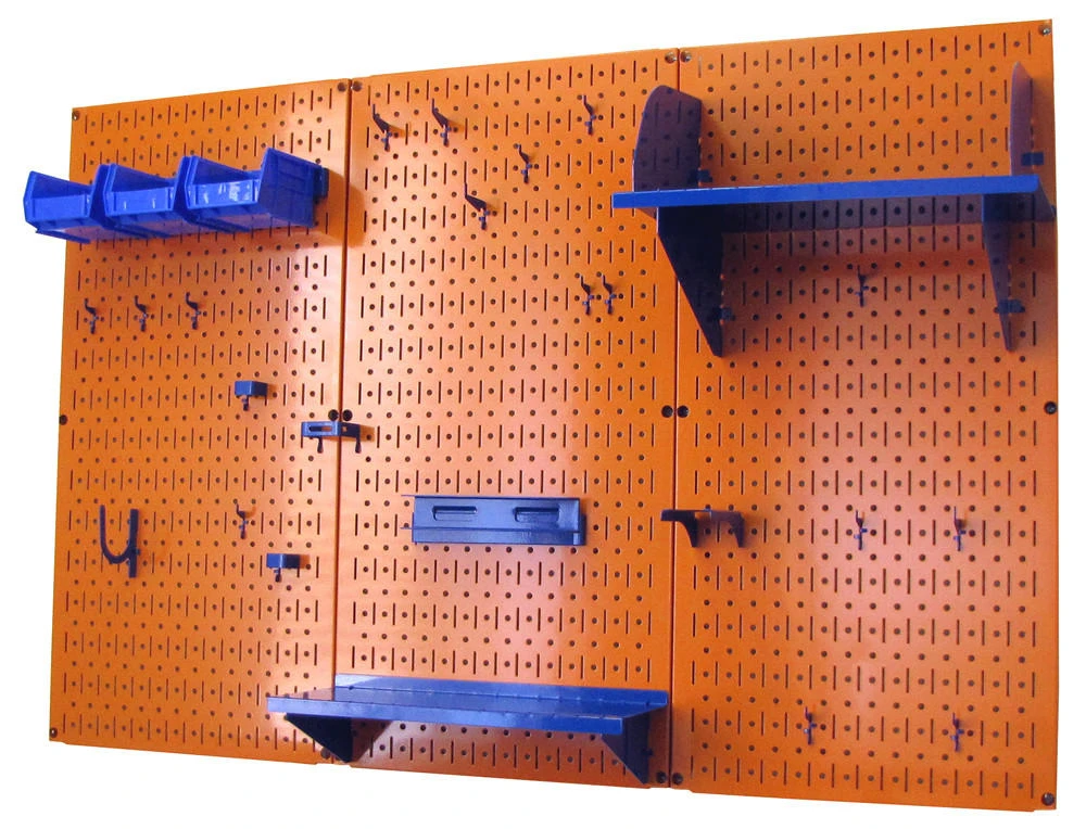 Metal Pegboard Garage Wall Tool Organizer