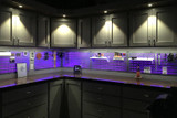 Backlit Metal Pegboard Display with LED Lights