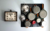 Trendy Kitchen Pegboard Organization