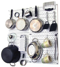 White Kitchen Pegboard White Kitchen Pegboard