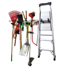 Beige Pegboard Garage Tool Storage Lawn and Garden Tool Organizer Beige Pegboard Garage Tool Storage Lawn and Garden Tool Organizer