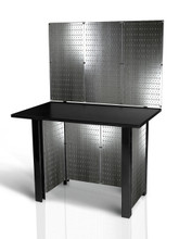 Galvanized Steel Pegboard Workstation Workbench Galvanized Steel Pegboard Workstation Workbench