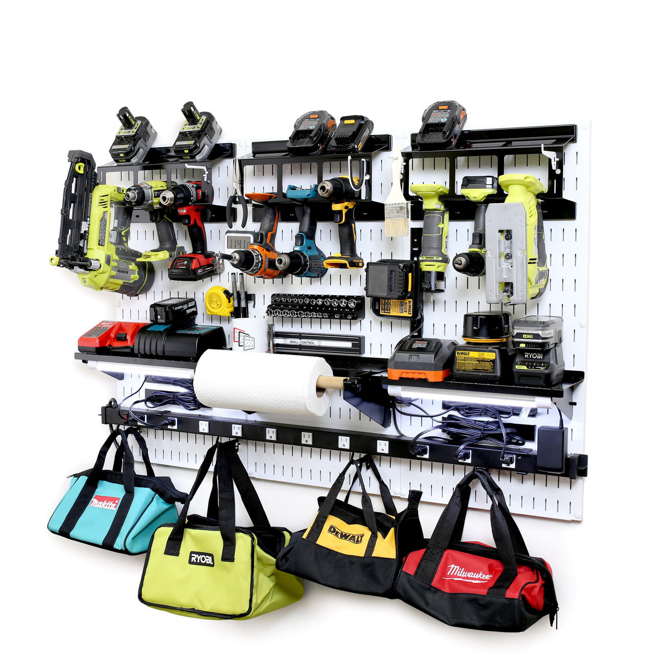 Drill Holder Power Tool Pegboard Organizer