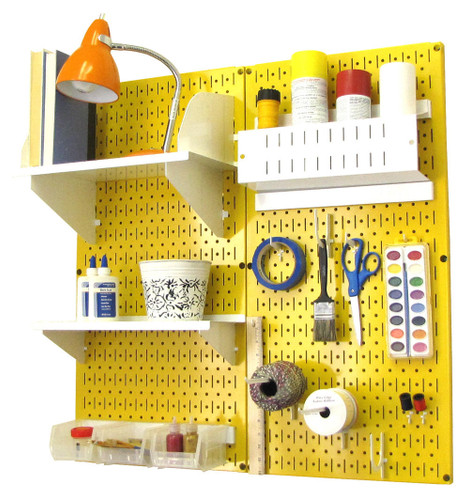 chic pegboard craft organizer