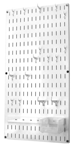 Jewelry Pegboard Organizer - White Necklace Rack Hanger - Wall Control