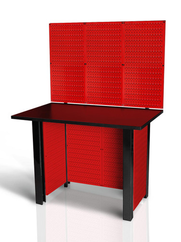 Red Pegboard Workbench Series 2000 LBS Capacity for Craftsman Milwaukee Tools Packout Station