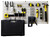 Wall Control Modular Pegboard Tool Organizer System - Wall-Mounted Metal Peg Board Tool Storage Unit for Pegboard Tiling Beige Pegboard Tan Peg-Board Cream Pegboards A30-HMP-101
