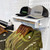 Closet Hat Rack Clothes Hanger Wall Storage Shelf Organizer