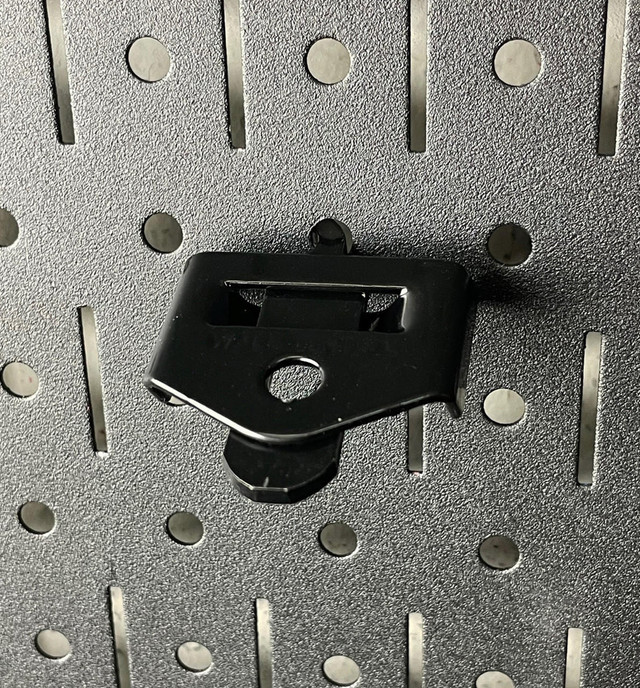 Locking Pegboard Cable Lock Receiver