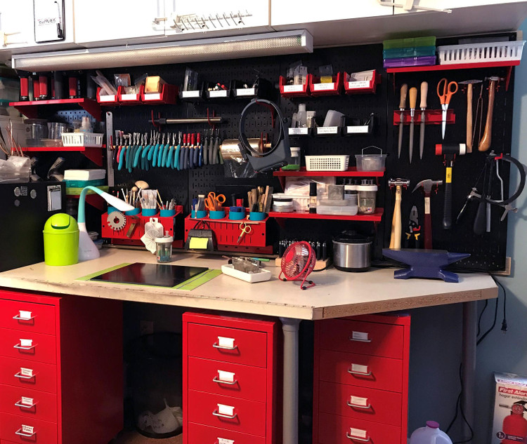 Artisan Pegboard for Jewelry Making Tools