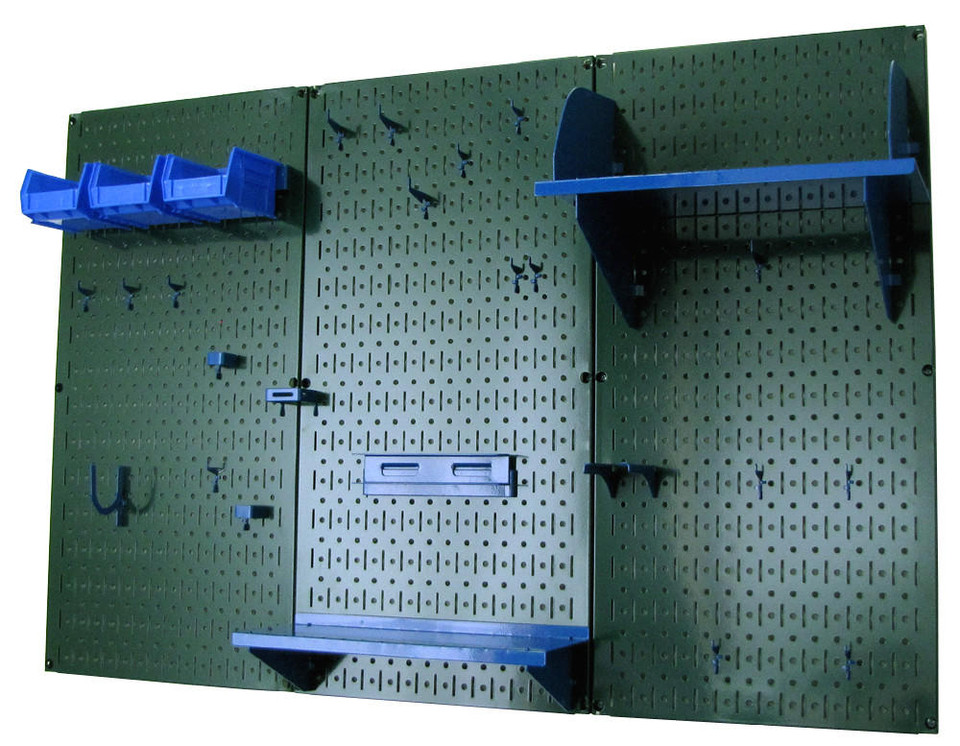 Garage Pegboard Tool Organizer - Peg Board Workbench Kit