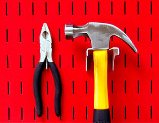 Garage Tool Pegboard