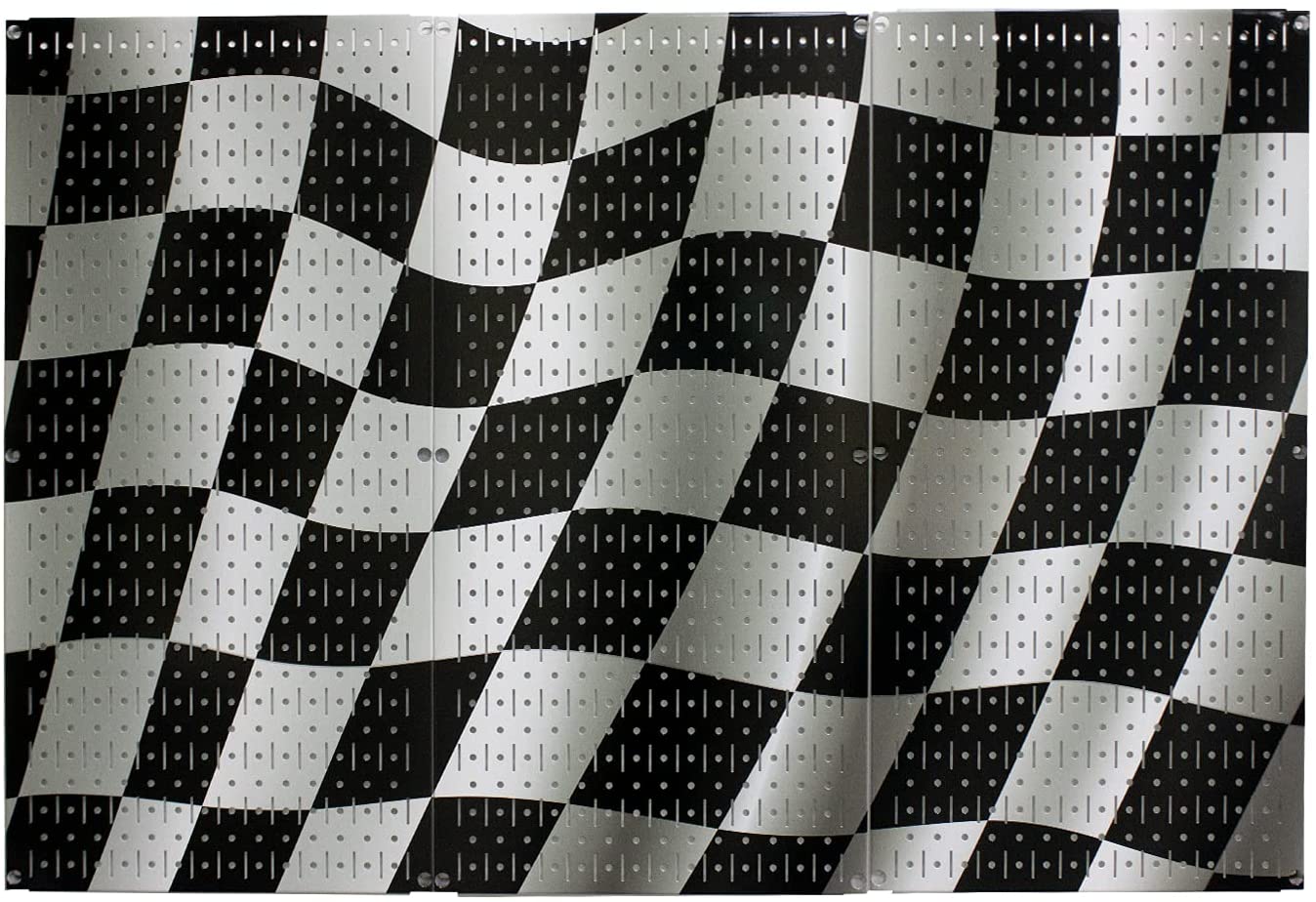 Checkered Flag Pegboard Racing Finish Line Flag Wall Panel