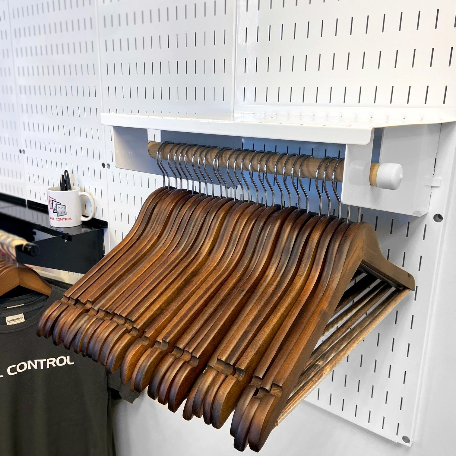 Closet Shelf Clothes Hanger Rack