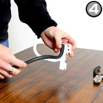 How to Rubber Coat Peg Board Hooks with Do It Yourself Hook Liner Sleeve - Step 4